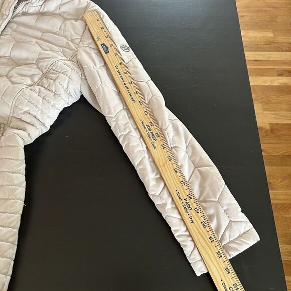 Calvin Klein Parka Coat Quilted Pale blush Pink Beige Rose Gold Size Small: - Picture 12 of 16